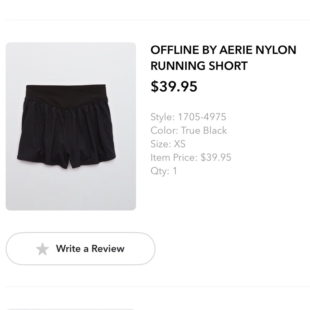 Aerie Offline Nylon Running Short